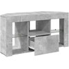 TV staliukas Kampinė LED televizoriaus spinta 100 x 40 x 50 cm Betono pilka