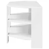 TV staliukas KampinėTVspintelė 102x40,5x45cm Aukšto blizgesio balta