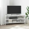TV staliukas KampinėTVspintelė Aukšto blizgesio balta 102x40,5x45cm