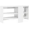 TV staliukas KampinėTVspintelė Aukšto blizgesio balta 102 x 40,5 x 45 cm