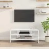 TV staliukas KampinėTVspintelė Aukšto blizgesio balta 102x40,5x45cm