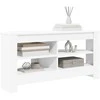 TV staliukas KampinėTVspintelė Balta 102 x 40,5 x 45 cm Apdirbta mediena