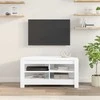 TV staliukas KampinėTVspintelė Balta 102 x 40,5 x 45 cm Apdirbta mediena