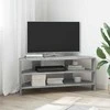 TV staliukas KampinėTVspintelė Betono pilka 102x40,5x45cm Apdirbta mediena