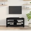 TV staliukas KampinėTVspintelė Juoda 102 x 40,5 x 45 cm Apdirbta mediena