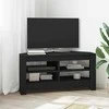 TV staliukas KampinėTVspintelė Juoda 102 x 40,5 x 45 cm Apdirbta mediena