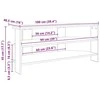 TV staliukas KampinėTVspintelė 102x40,5x45cm Sonoma ąžuolas Apdirbta mediena