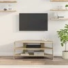 TV staliukas KampinėTVspintelė Sonoma ąžuolas 102x40,5x45cm Apdirbta mediena