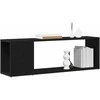 TV staliukas TV spintelių komplektas Juoda 100 x 24 x 63 cm Apdirbta mediena