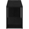 TV staliukas TV spintelių komplektas Juoda 100 x 24 x 63 cm Apdirbta mediena