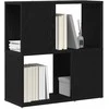 TV staliukas TV spintelių komplektas Juoda 60 x 24 x 63 cm Apdirbta mediena