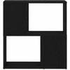 TV staliukas TV spintelių komplektas Juoda 60 x 24 x 63 cm Apdirbta mediena