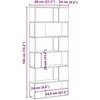 TV staliukas TV spintelių komplektas Juoda 80 x 24 x 186 cm Apdirbta mediena