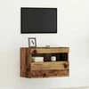 TV staliukas TV sieninė spintelė su LED Sena mediena 60 x 30 x 40 cm