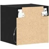 TV staliukas LED sieninis šoninis stalelis Juoda 30 x 28,5 x 30 cm