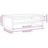 TV staliukas monitoriaus stovas Old Wood 42x24x13 cm Engineered Wood