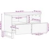 TV staliukas TV vienetai su stalčių graikinis riešutmedis 70 x 33 x 46 cm