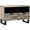 TV staliukas TV vienetai su stalčių Balta 70 x 33 x 46 cm Apdirbta mediena