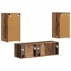 TV staliukas TV sieninio kabineto komplektas 4 pcs Senas medis