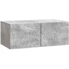 TV staliukas Sieninė TV spintelė 59,5 x 41 x 30 cm Betono pilka