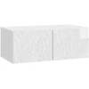 TV staliukas Sieninė TV spintelė 59,5 x 41 x 30 cm Itin blizgi balta