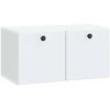 TV staliukas Sieninė TV spintelė 59,5 x 31 x 30 cm Balta Apdirbta mediena