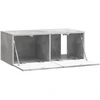 TV staliukas Sieninė TV spintelė 59,5 x 31 cm Betono pilka Apdirbta mediena