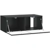 TV staliukas Sieninė TV spintelė 78,5 x 31 cm Juoda Apdirbta mediena