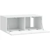 TV staliukas Sieninė TV spintelė 78,5 x 41 x 30 cm Balta Apdirbta mediena