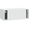 TV staliukas Sieninė TV spintelė 78,5 x 41 x 30 cm Itin blizgi balta
