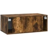 TV staliukas Sieninė TV spintelė 78,5 x 31 cm Dūminio ąžuolo