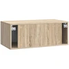 TV staliukas Sieninė TV spintelė 98 x 31 cm Sonoma ąžuolas Apdirbta mediena