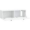 TV staliukas Sieninė TV spintelė 98 x 31 x 30 cm Balta Apdirbta mediena