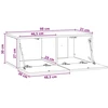 TV staliukas Sieninė TV spintelė 98 x 31 cm Sonoma ąžuolas Apdirbta mediena