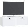 TV staliukas Sieninė TV spintelė 98 x 31 x 30 cm Balta Apdirbta mediena