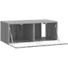 TV staliukas Sieninė TV spintelė 98 x 31 cm Pilka Sonoma Apdirbta mediena