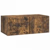 TV staliukas Sieninė TV spintelė 98 x 31 cm Dūminio ąžuolo Apdirbta mediena