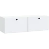 TV staliukas Sieninė TV spintelė 98 x 31 x 30 cm Balta Apdirbta mediena