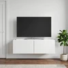 TV staliukas Sieninė TV spintelė 98 x 31 x 30 cm Itin blizgi balta