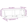 TV staliukas Sieninė TV spintelė 98 x 31 x 30 cm Balta Apdirbta mediena