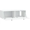 TV staliukas Sieninė TV spintelė 98 x 41 x 30 cm Balta Apdirbta mediena