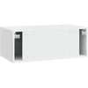 TV staliukas Sieninė TV spintelė 98 x 41 x 30 cm Balta Apdirbta mediena