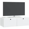 TV staliukas Sieninė TV spintelė 98 x 41 x 30 cm Balta Apdirbta mediena