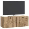 TV staliukas Sieninė TV spintelė Artisano ąžuolo 78,5 x 31 x 30 cm