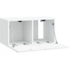 TV staliukas Sieninė TV spintelė Balta 59,5 x 31 x 30 cm Apdirbta mediena