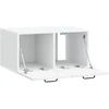 TV staliukas Sieninė TV spintelė Balta 59,5 x 41 x 30 cm Apdirbta mediena