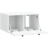 TV staliukas Sieninė TV spintelė Balta 59,5 x 41 x 30 cm Apdirbta mediena