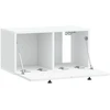 TV staliukas Sieninė TV spintelė Balta 59,5 x 31 x 30 cm Apdirbta mediena