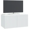 TV staliukas Sieninė TV spintelė Balta 59,5 x 31 x 30 cm Apdirbta mediena