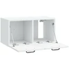 TV staliukas Sieninė TV spintelė Balta 59,5 x 31 x 30 cm Apdirbta mediena